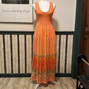 Smocked Top Maxi Dress Made in Hawaii - Size S / M